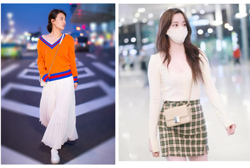 毛衣+半裙,毛衣+烟管裤=今秋时髦搭配,可气质可温柔