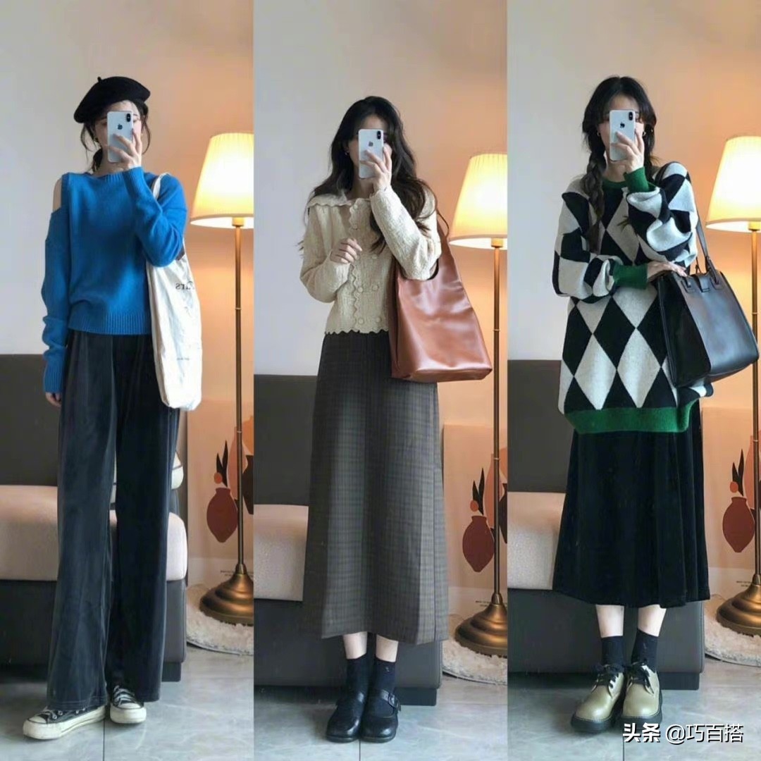 毛衣不愧是“万金油”,日常look都能搞定,让你又美又气质