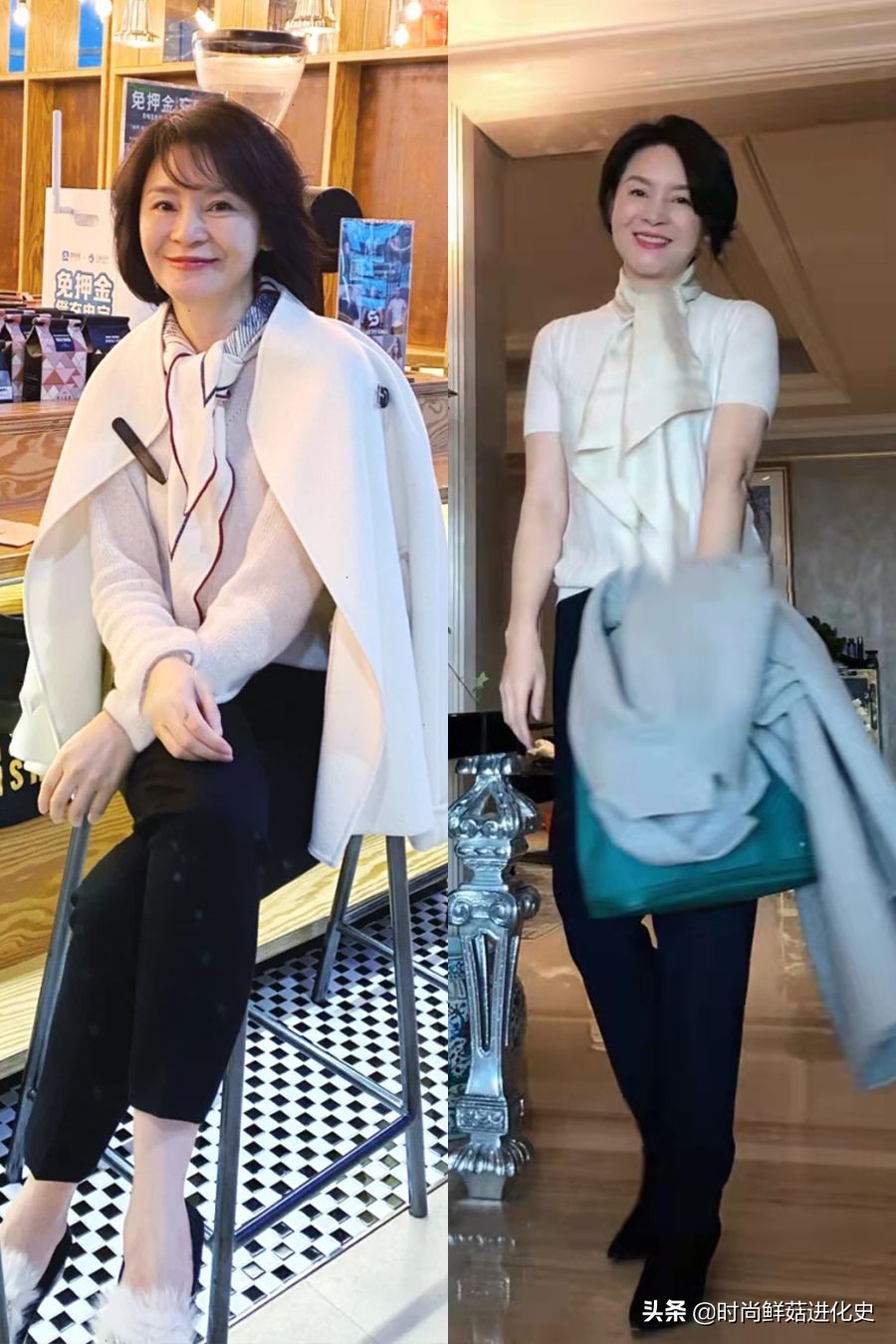 建议!中年女人都备一件羊绒毛衫,裙子、裤子随便搭,保暖好高级